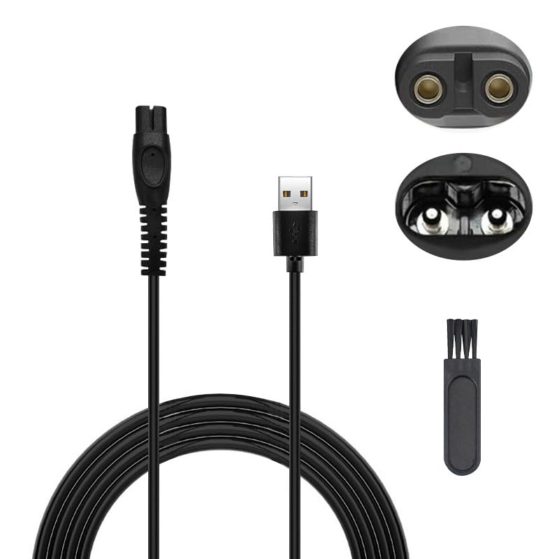 كابل شاحن 5 فولت لآلة حلاقة فيليبس ون بليد، 1 عبوة كابل شحن USB بديل فيليبس MG5910 MG9520 MG7950 X5005 X5006 QP1924 QP2724 QP2834 BT3238 X3053 X5004 BG3017 S5884